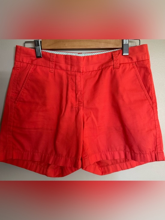 J. Crew Pants - J.Crew Stretch Coral Pink Shorts Women Sz 0 Cotton Preppy